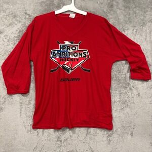 Pro Ambitions Hockey Jersey Youth 18-20 Bauer Hockey East Red Mark Antony